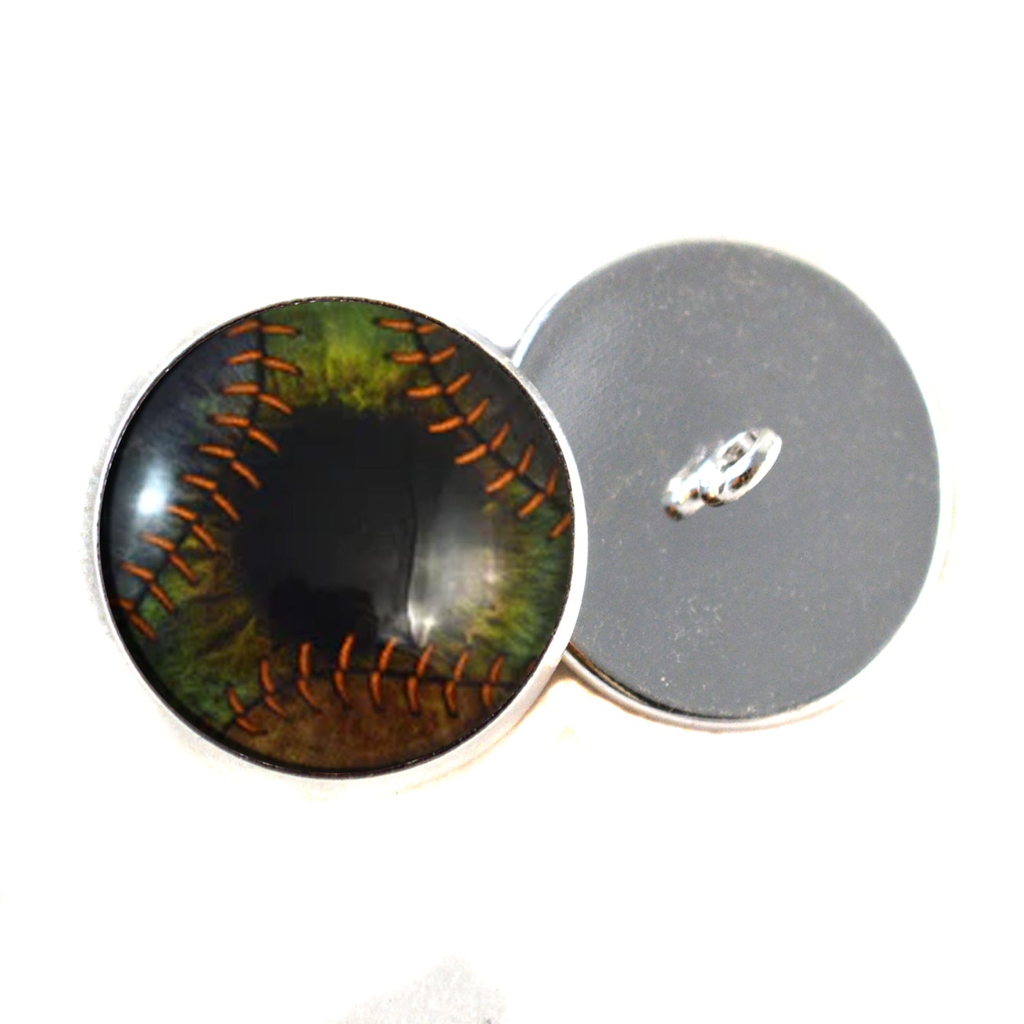 Frankenstein Monster Sew-On Button Glass Eyes