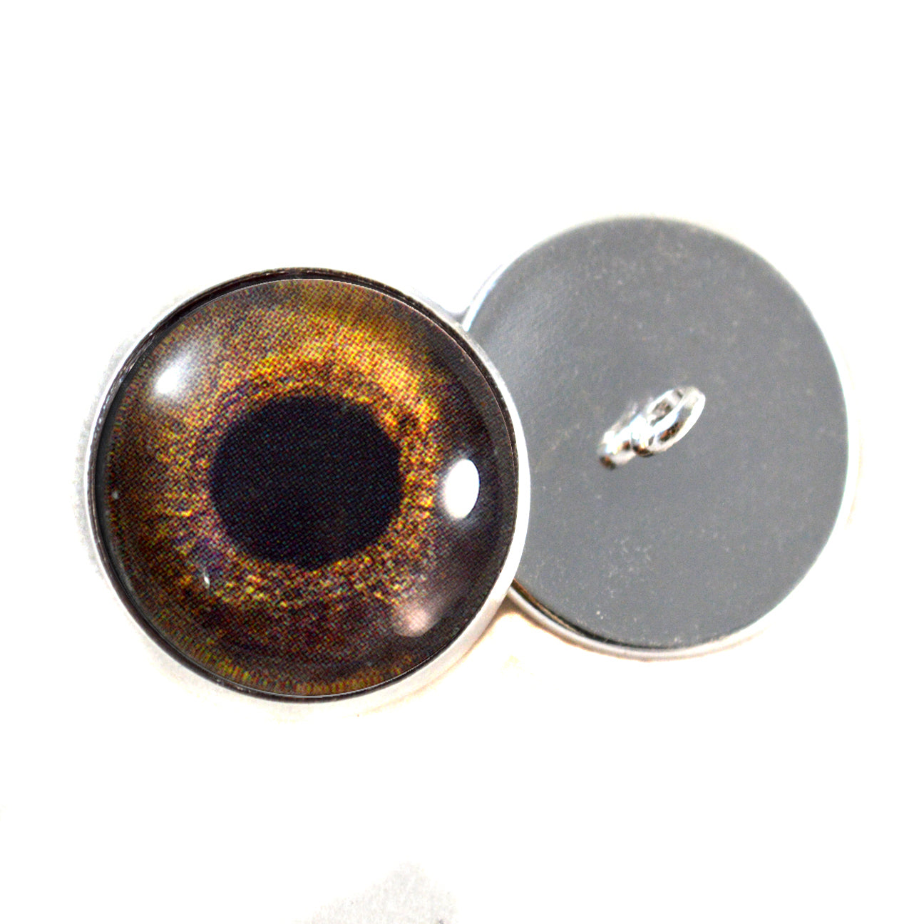 Redtail Hawk Sew-On Button Glass Eyes