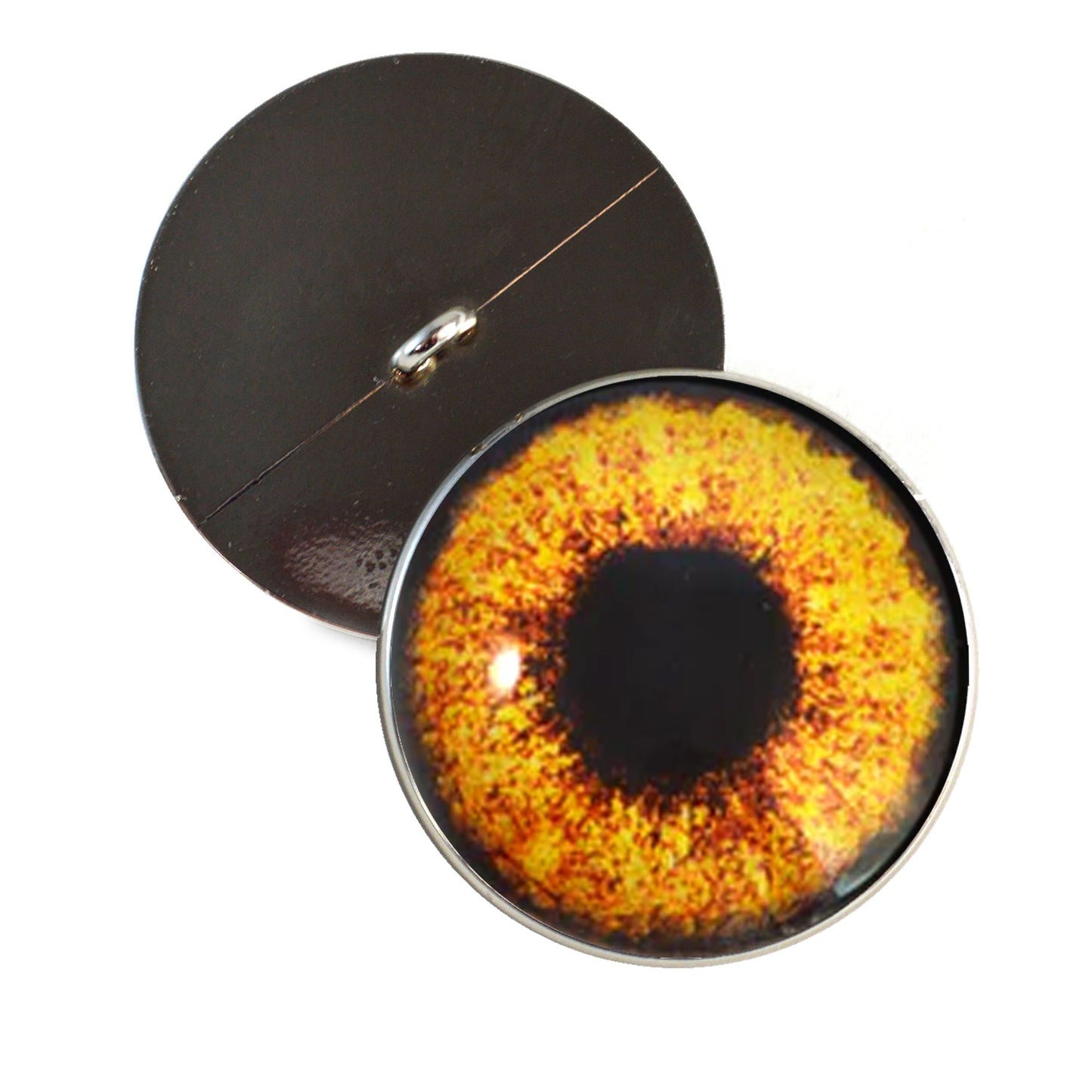 Hen Harrier Chicken Inspired Sew-On Button Glass Eyes