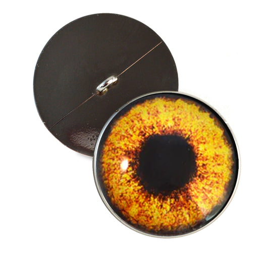 Hen Harrier Chicken Inspired Sew-On Button Glass Eyes