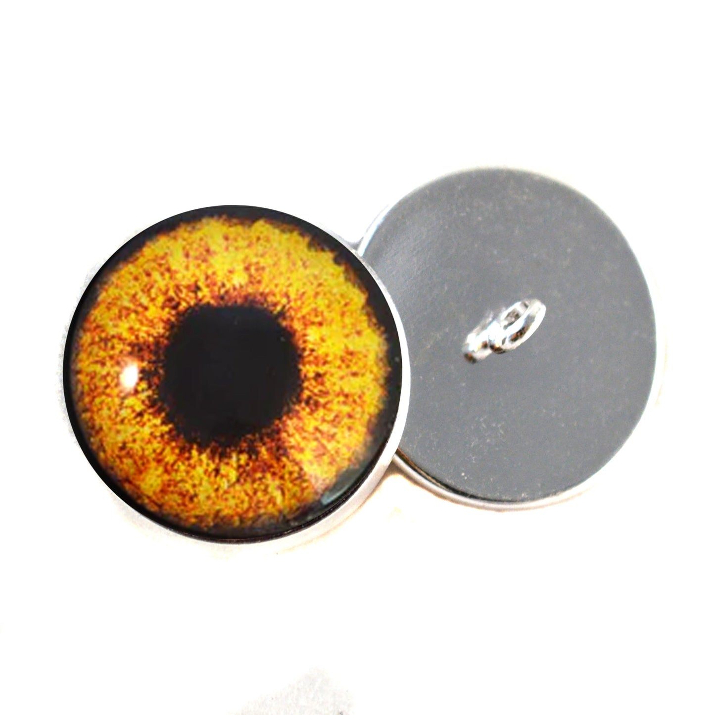 Hen Harrier Chicken Inspired Sew-On Button Glass Eyes