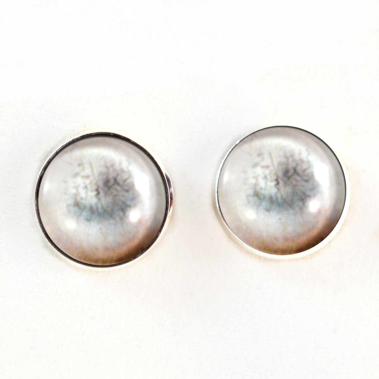 Milky Dead Zombie Sew-On Button Glass Eyes