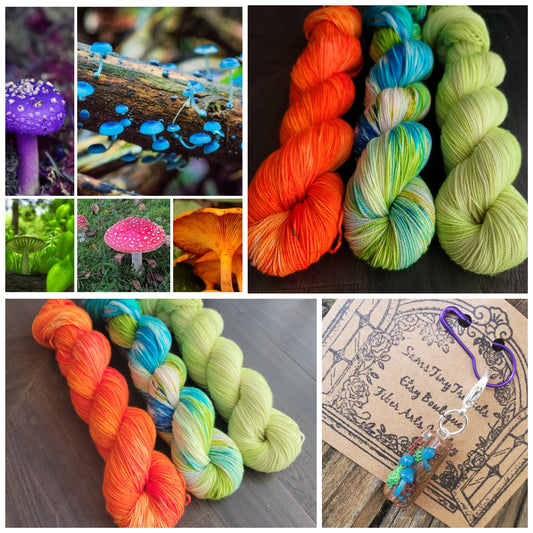 Glow in the Dark 3 skein kit