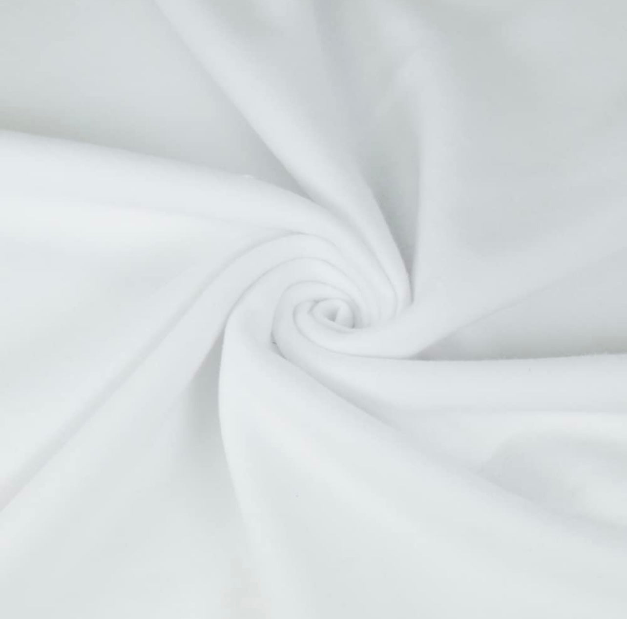 Premium White Sweatshirt Fleece Fabric – 70" Wide, 20 Oz