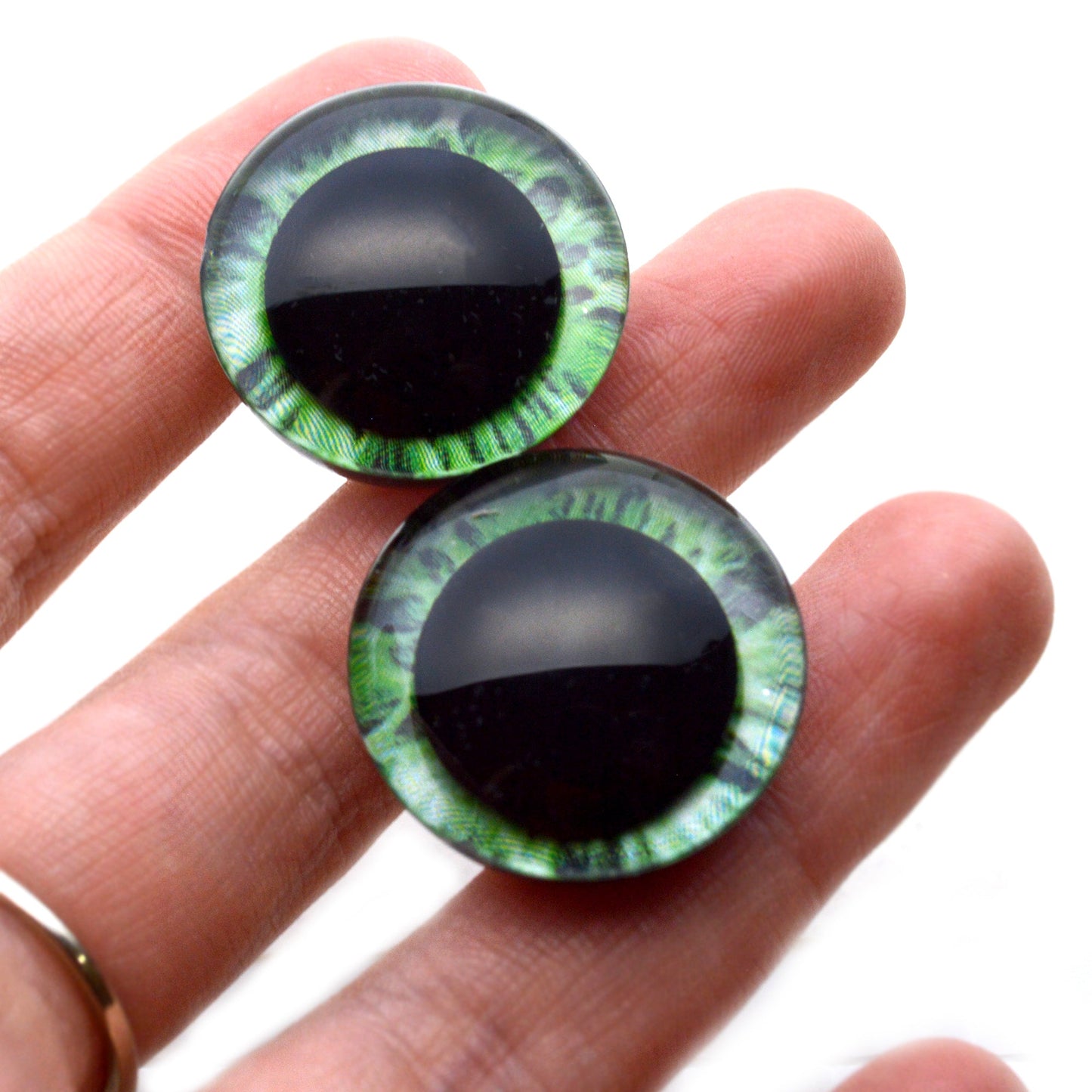 Intense Green Human Plastic Safety Eyes