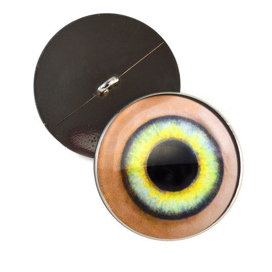 Light Green House Servant Elf Sew-On Button Glass Eyes