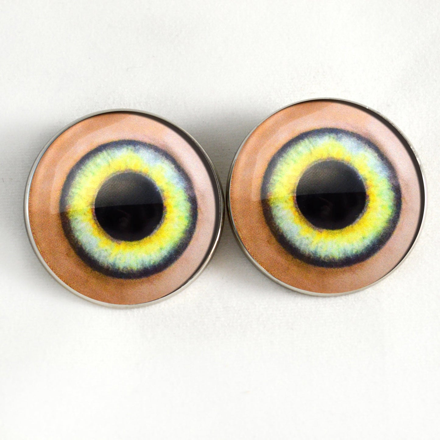 Light Green House Servant Elf Sew-On Button Glass Eyes