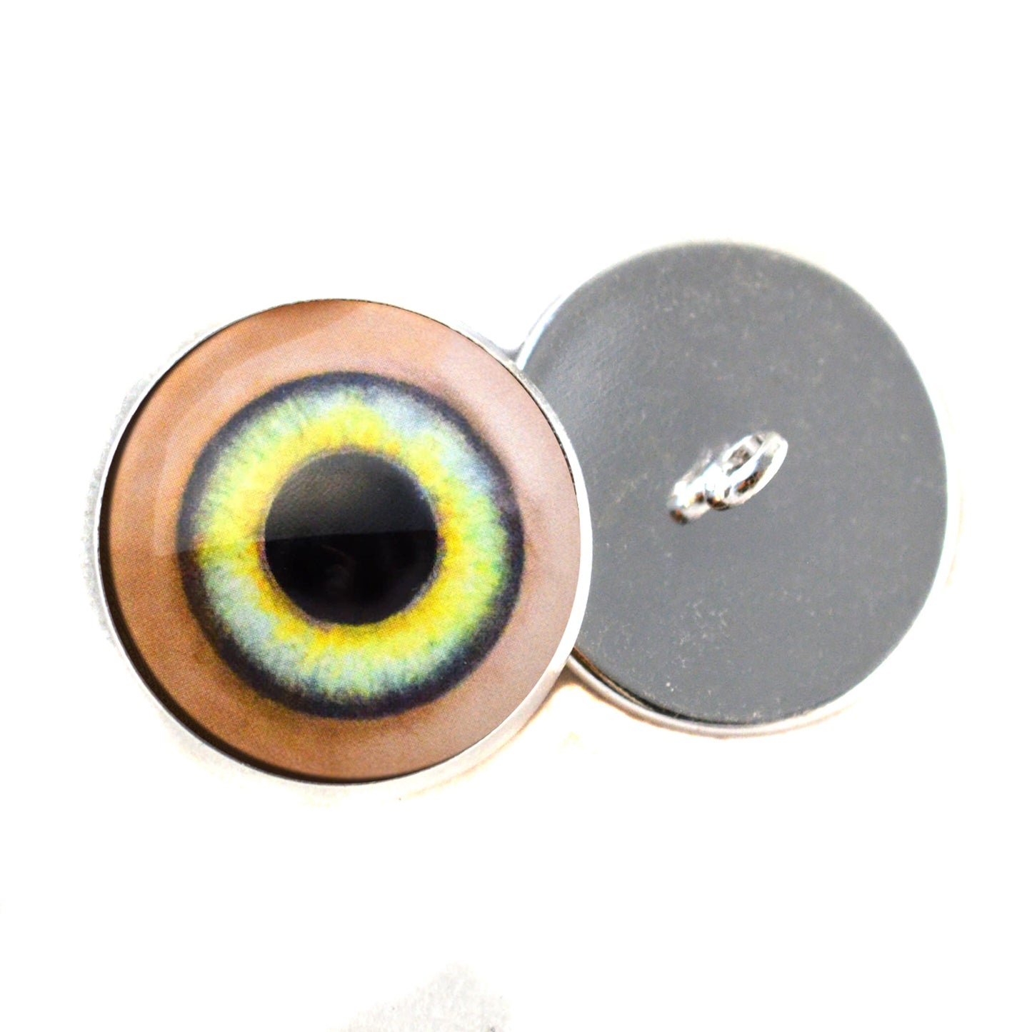 Light Green House Servant Elf Sew-On Button Glass Eyes