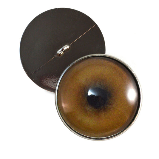 Lion Sew-On Button Glass Eyes