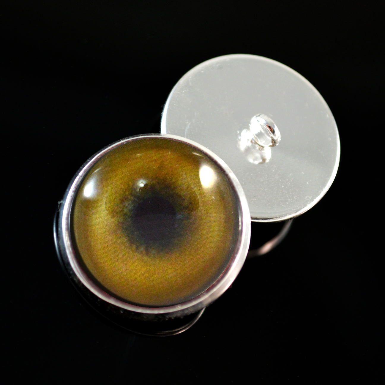 Lion Sew-On Button Glass Eyes