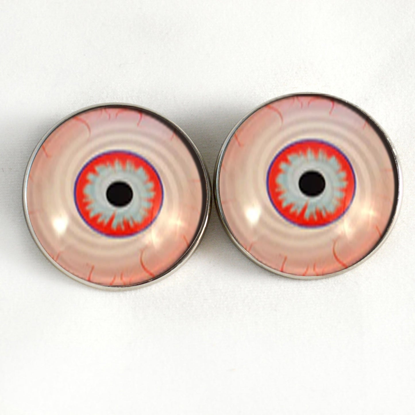 Manic Scary Clown Horror Sew-On Button Glass Eyes