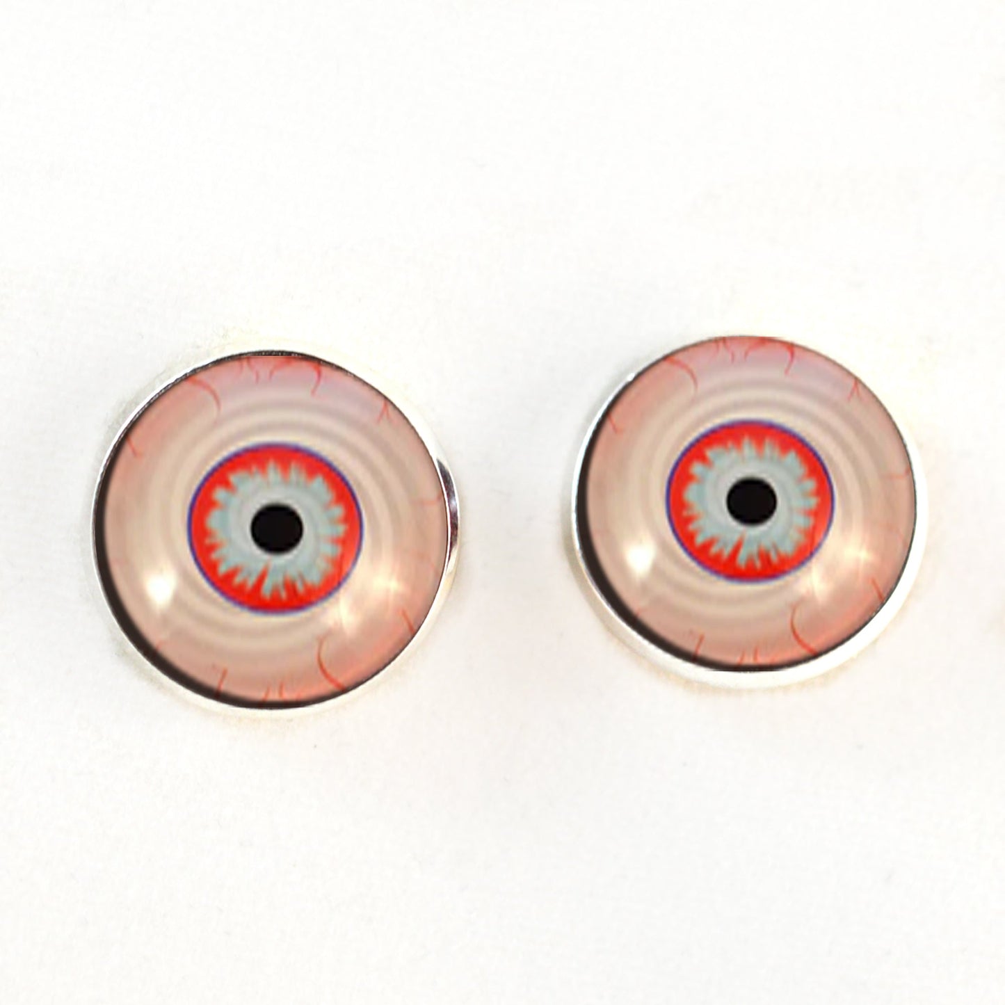 Manic Scary Clown Horror Sew-On Button Glass Eyes