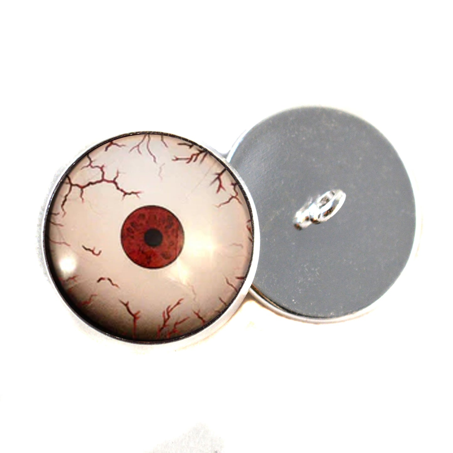 Crazy Mars Martian Sew-On Button Glass Eyes