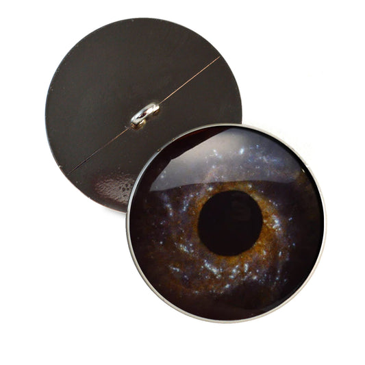 Milky Way Galaxy Sew-On Button Glass Eyes