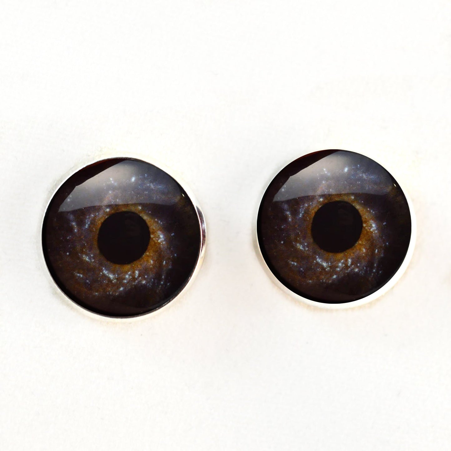 Milky Way Galaxy Sew-On Button Glass Eyes