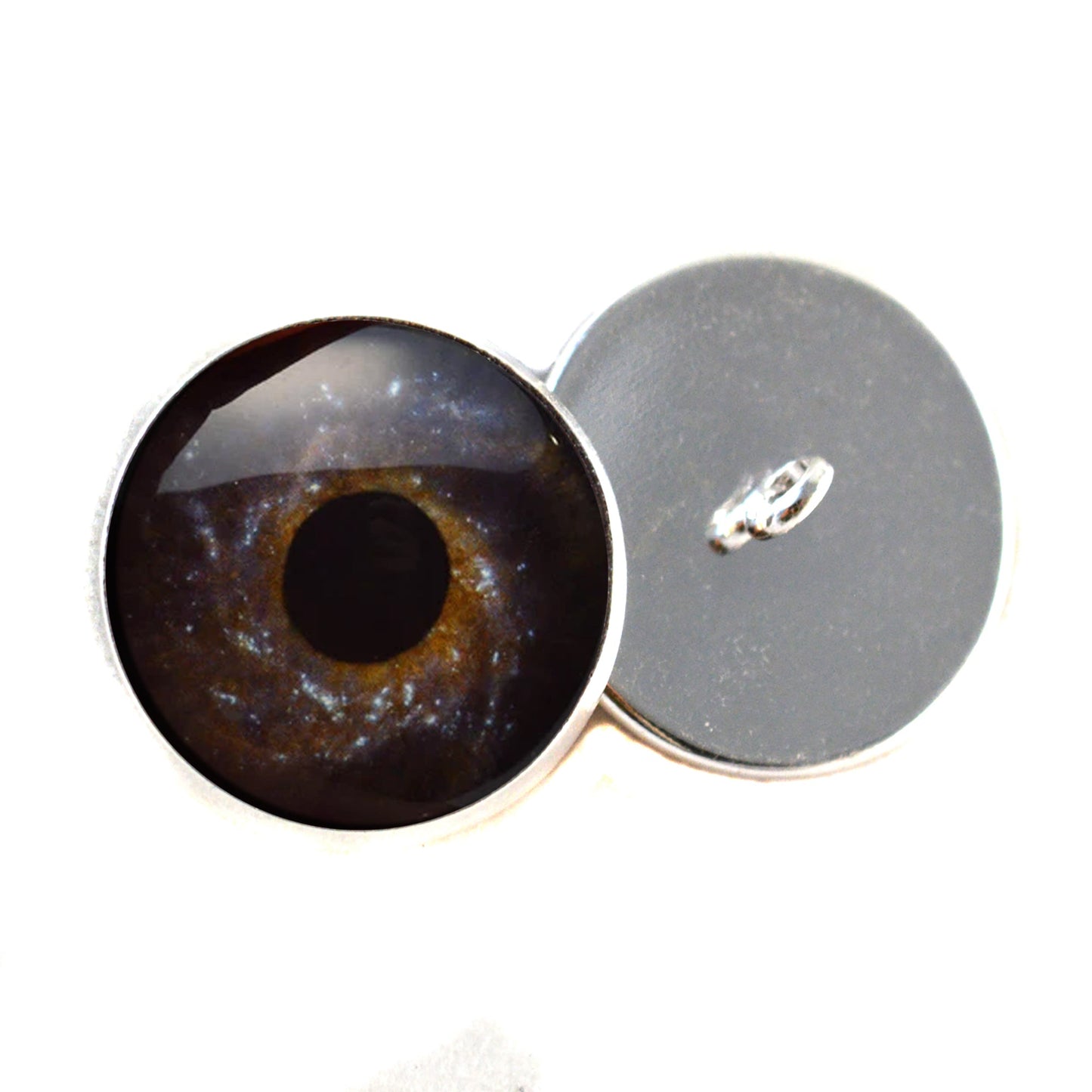 Milky Way Galaxy Sew-On Button Glass Eyes