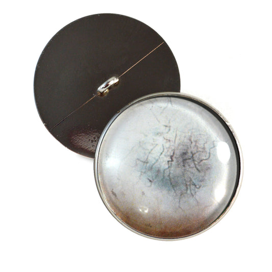 Milky Dead Zombie Sew-On Button Glass Eyes