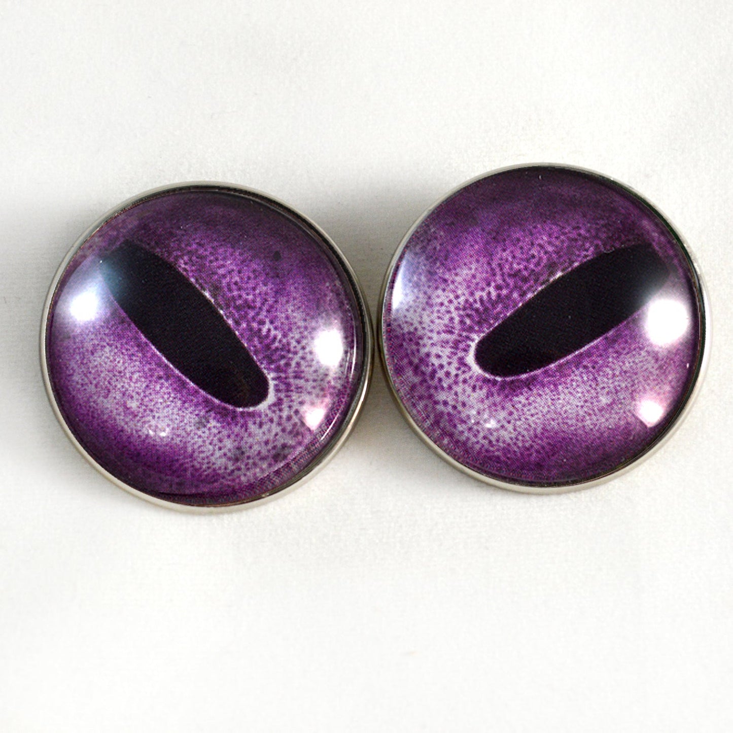 Purple Octopus Sew-On Button Glass Eyes