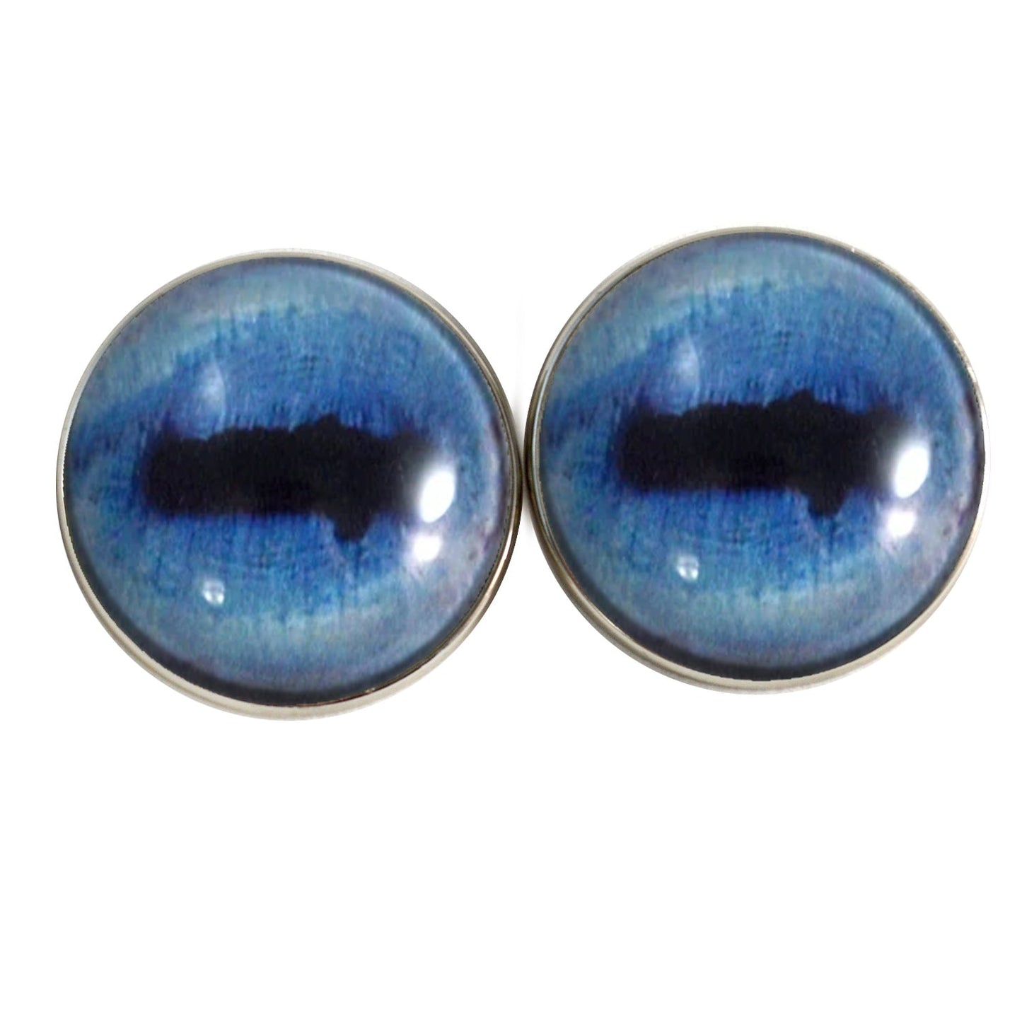 Blue Goat Sew-On Button Glass Eyes