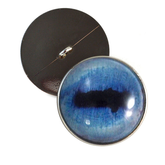 Blue Goat Sew-On Button Glass Eyes