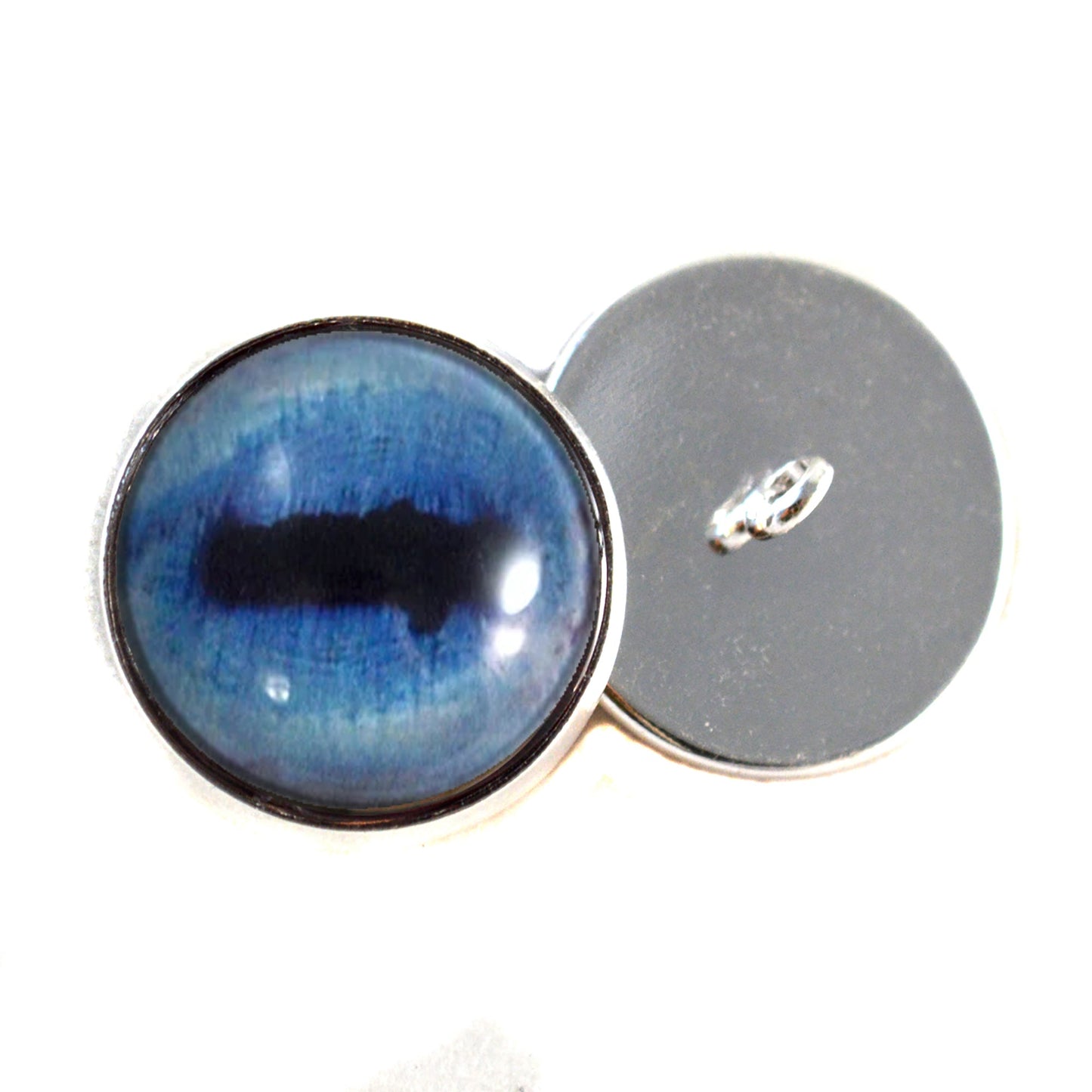 Blue Goat Sew-On Button Glass Eyes
