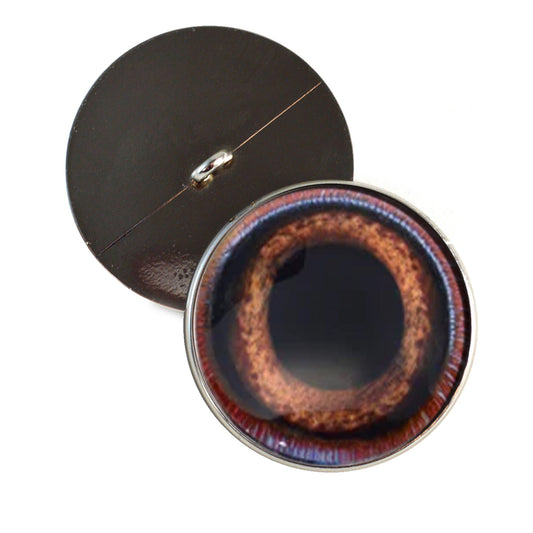 Red Cardinal Realistic Bird Inspired Sew-On Button Glass Eyes