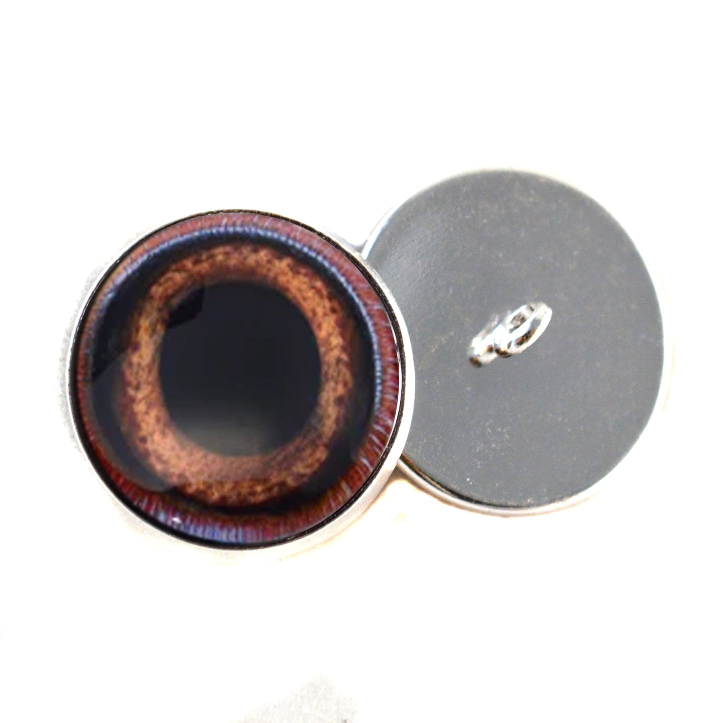 Red Cardinal Realistic Bird Inspired Sew-On Button Glass Eyes