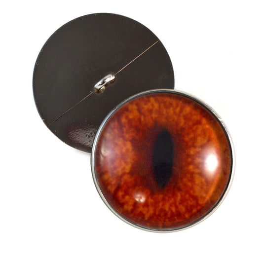 Redtail Red Fox Sew-On Button Glass Eyes