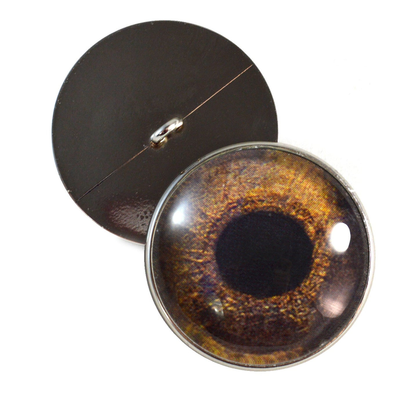 Redtail Hawk Sew-On Button Glass Eyes