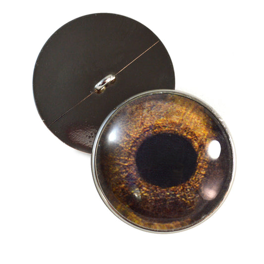 Redtail Hawk Sew-On Button Glass Eyes