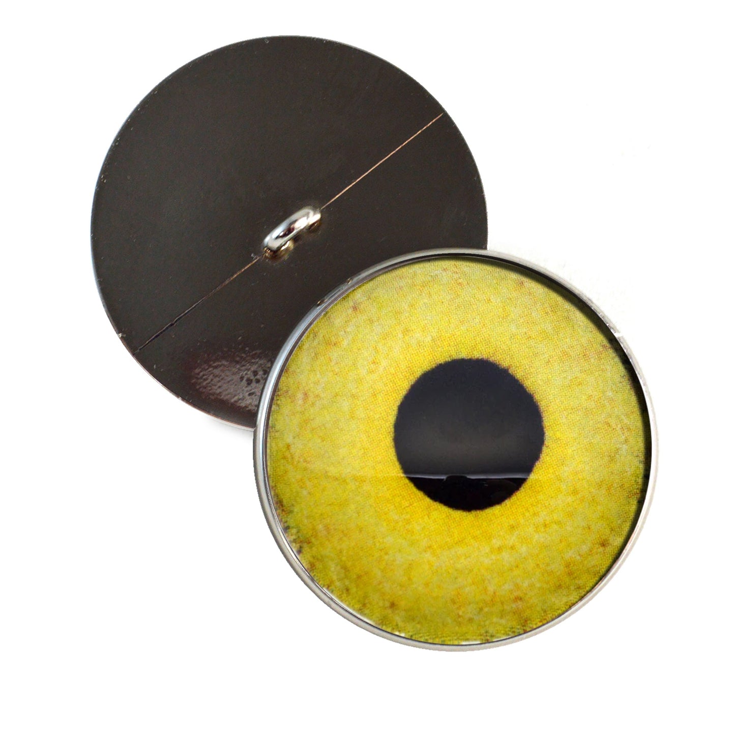 Light Yellow Owl Sew-On Button Glass Eyes