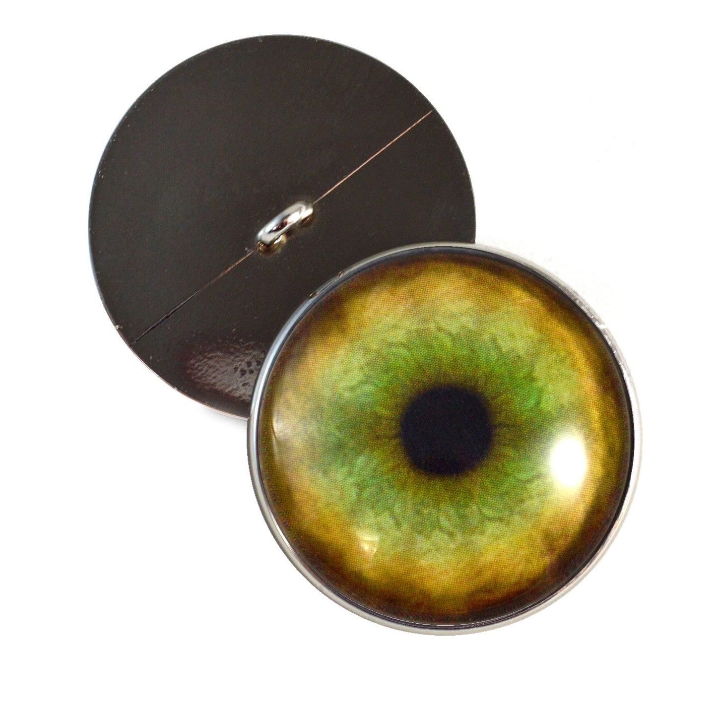 Tiger Sew-On Button Glass Eyes