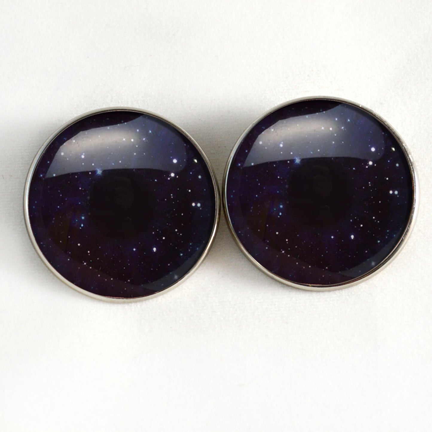 Twinkling Star Night Sky Sew-On Buttons Glass Eyes