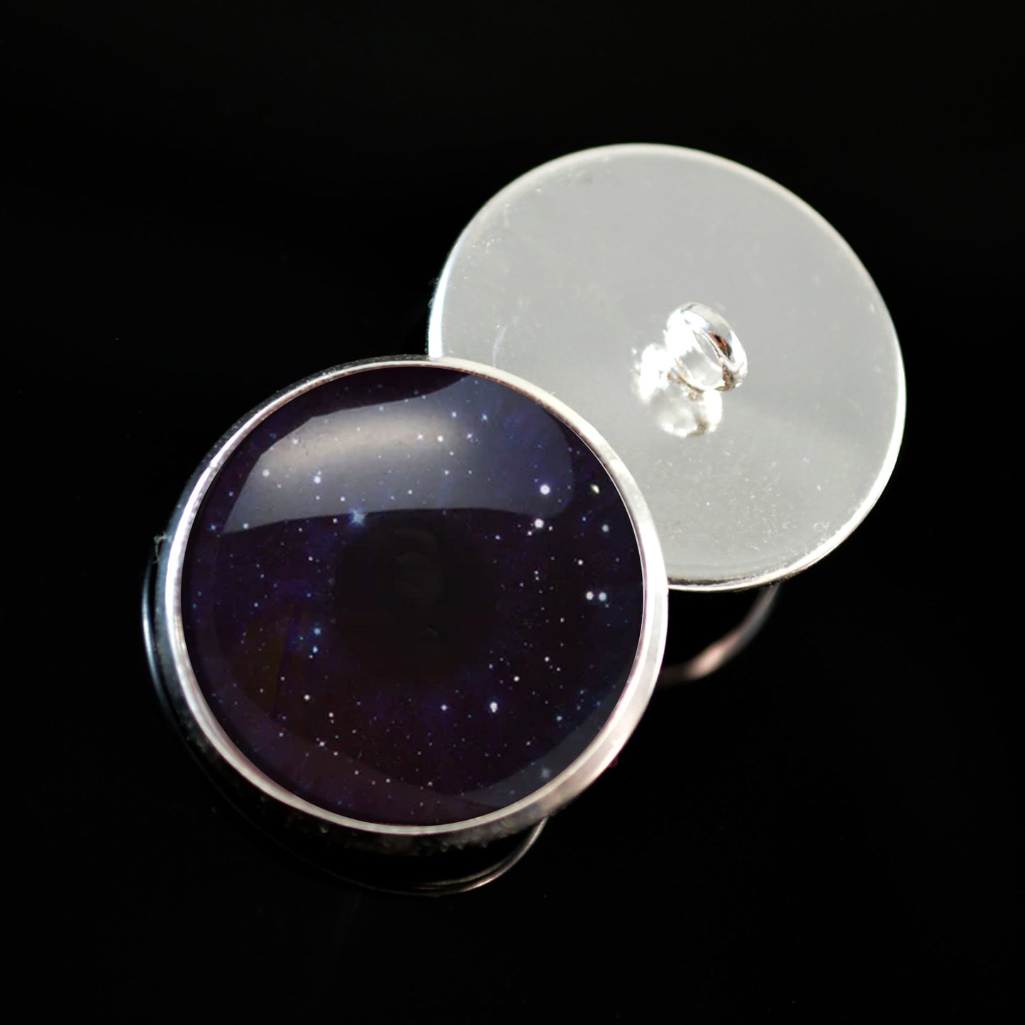 Twinkling Star Night Sky Sew-On Buttons Glass Eyes