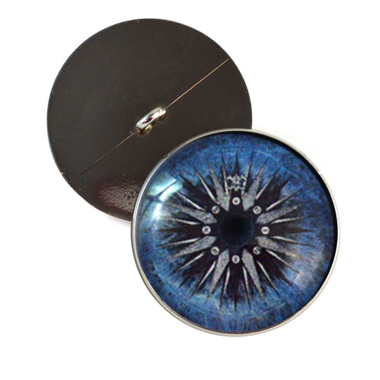 Water Vintage Compass Rose Sew-On Button Glass Eyes