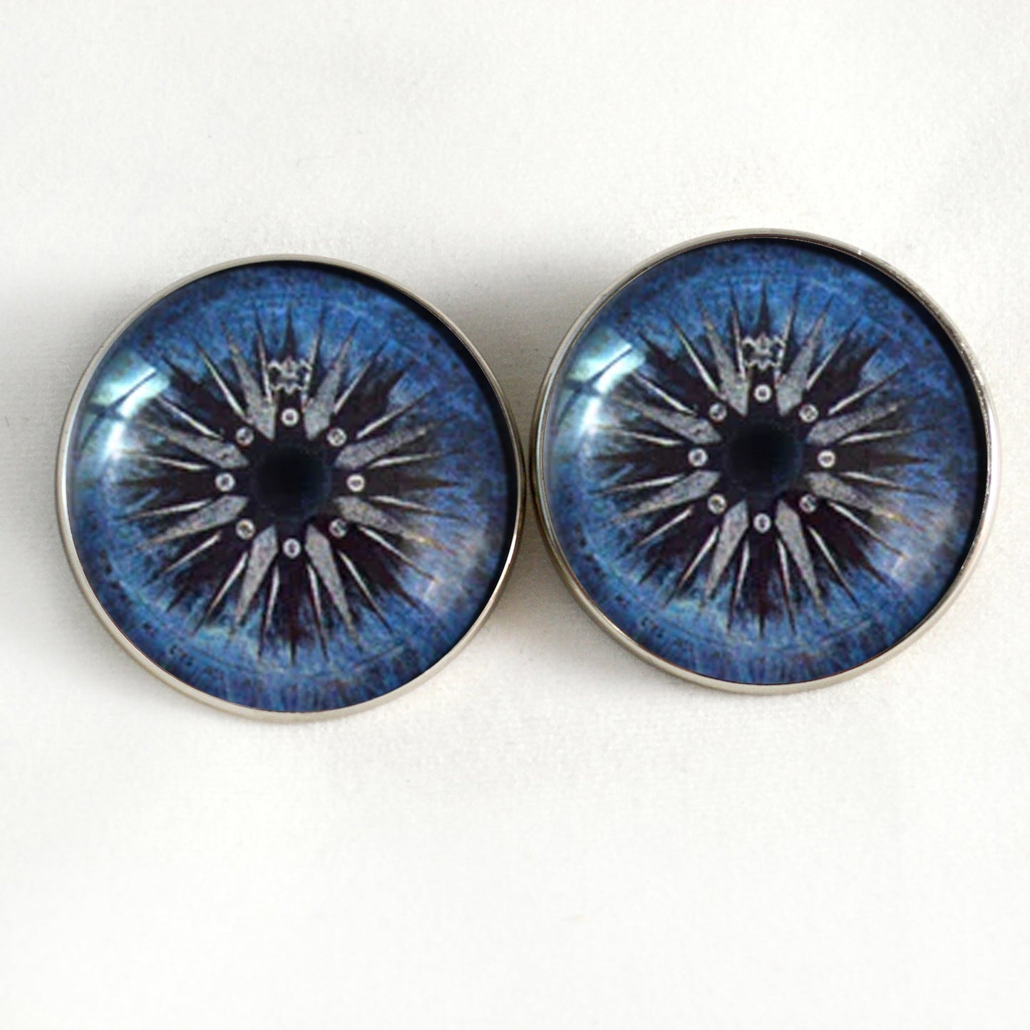 Water Vintage Compass Rose Sew-On Button Glass Eyes
