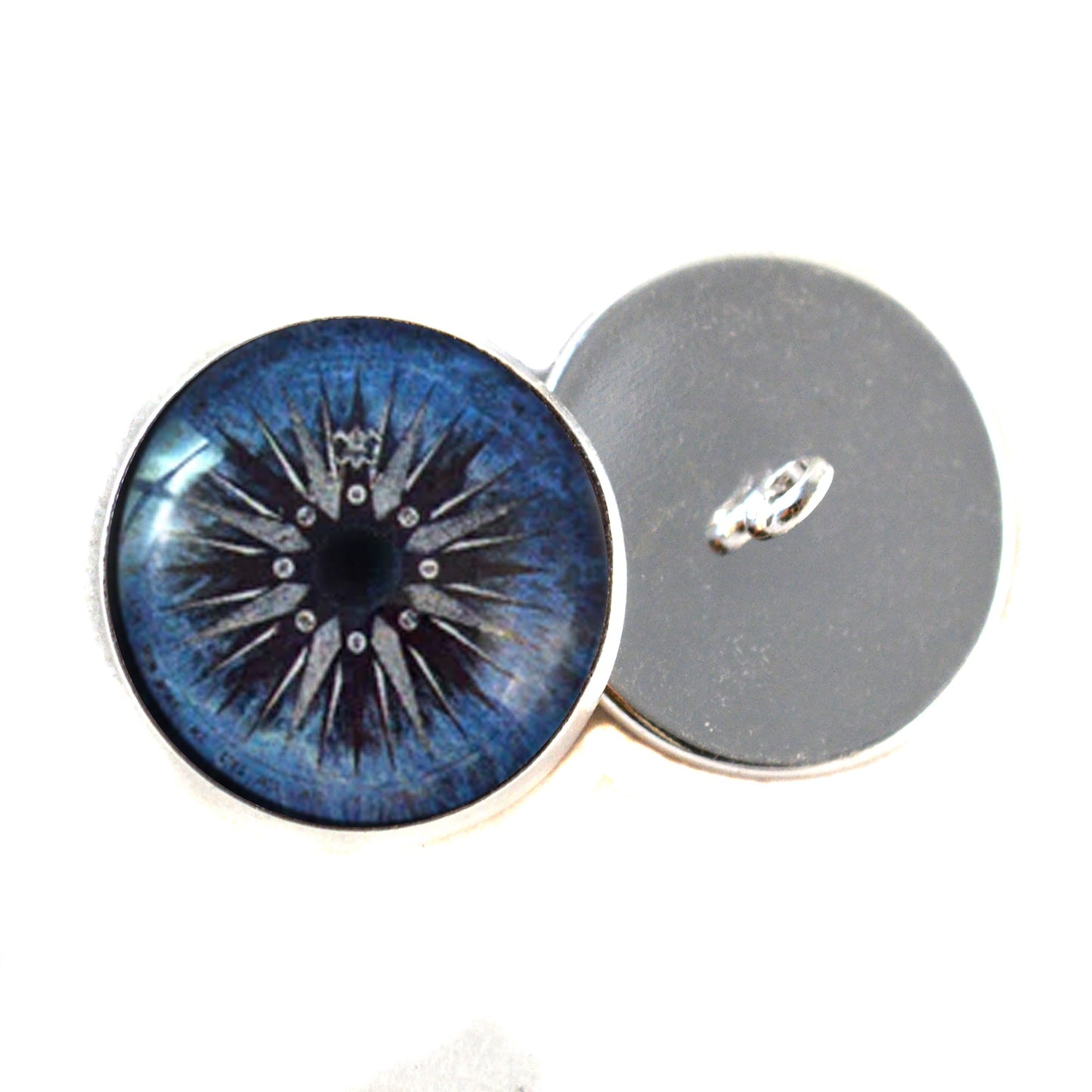 Water Vintage Compass Rose Sew-On Button Glass Eyes