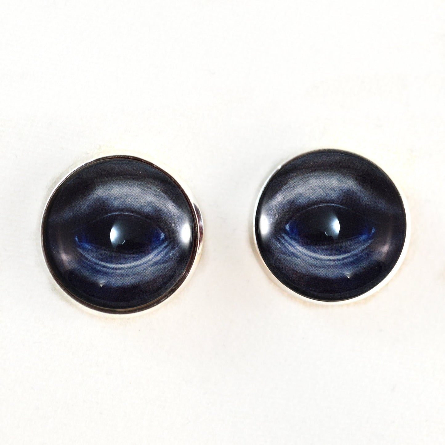 Blue Whale Sew-On Button Glass Eyes