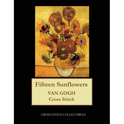 Fifteen Sunflowers: Van Gogh cross stitch pattern